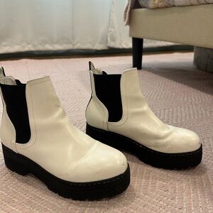 MIA White & Black Booties